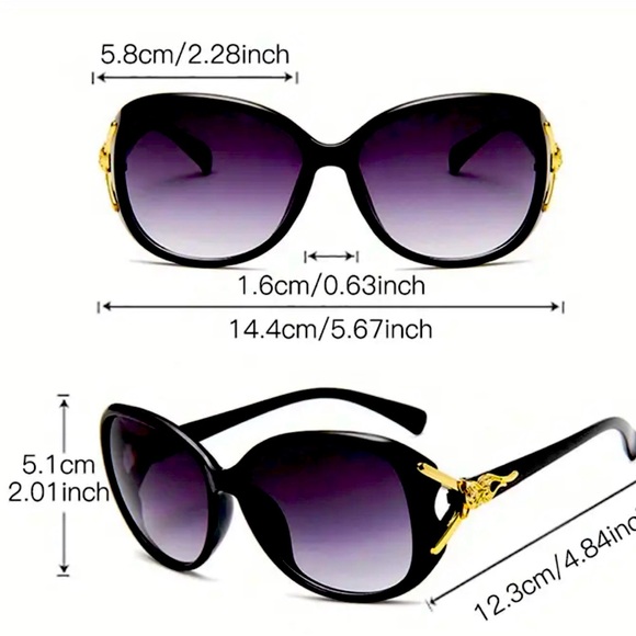 New - Oversized Polarized Sunglasses - Large Shades - Classic - Gorgeous - Picture 2 of 6